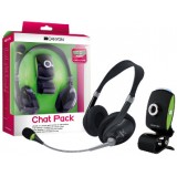 Chat Pack CANYON Camara Web 300K + Microfono C/Audifono Stereo Negro