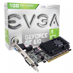 Tarjeta de Video EVGA Geforce GT 610 1GB 64BIT PCI-E 2.0 DDR3 DVI-I/HDMI