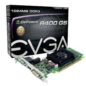 Tarjeta  de Video EVGA GEFORCE 8400GS 1gb DDR3 PCI-E 2.0